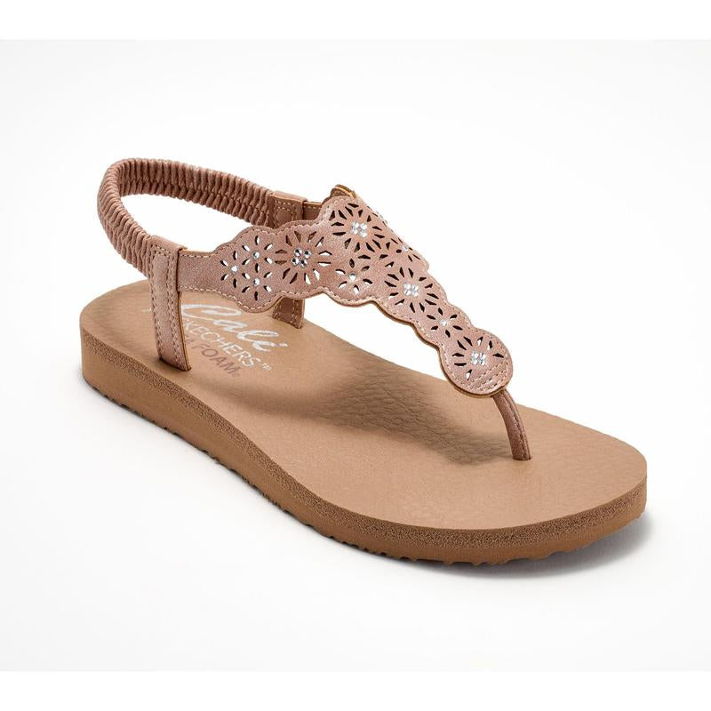 Skechers Cali Meditation Vegan Slingback Thong Sandals - Bliss Bay