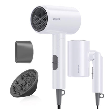 BABONIR 1875W Ionic Hair Dryer - Quick-Dry, Frizz Reduction, Lightweight & Foldable Design for Effortless Styling
