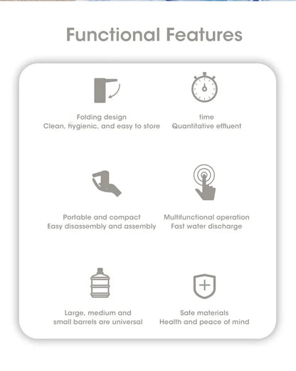 Electric Water Pump Bucket Water Suction Device Water Intake Device Household Office USB Outdoor Convenient Water Dispenser